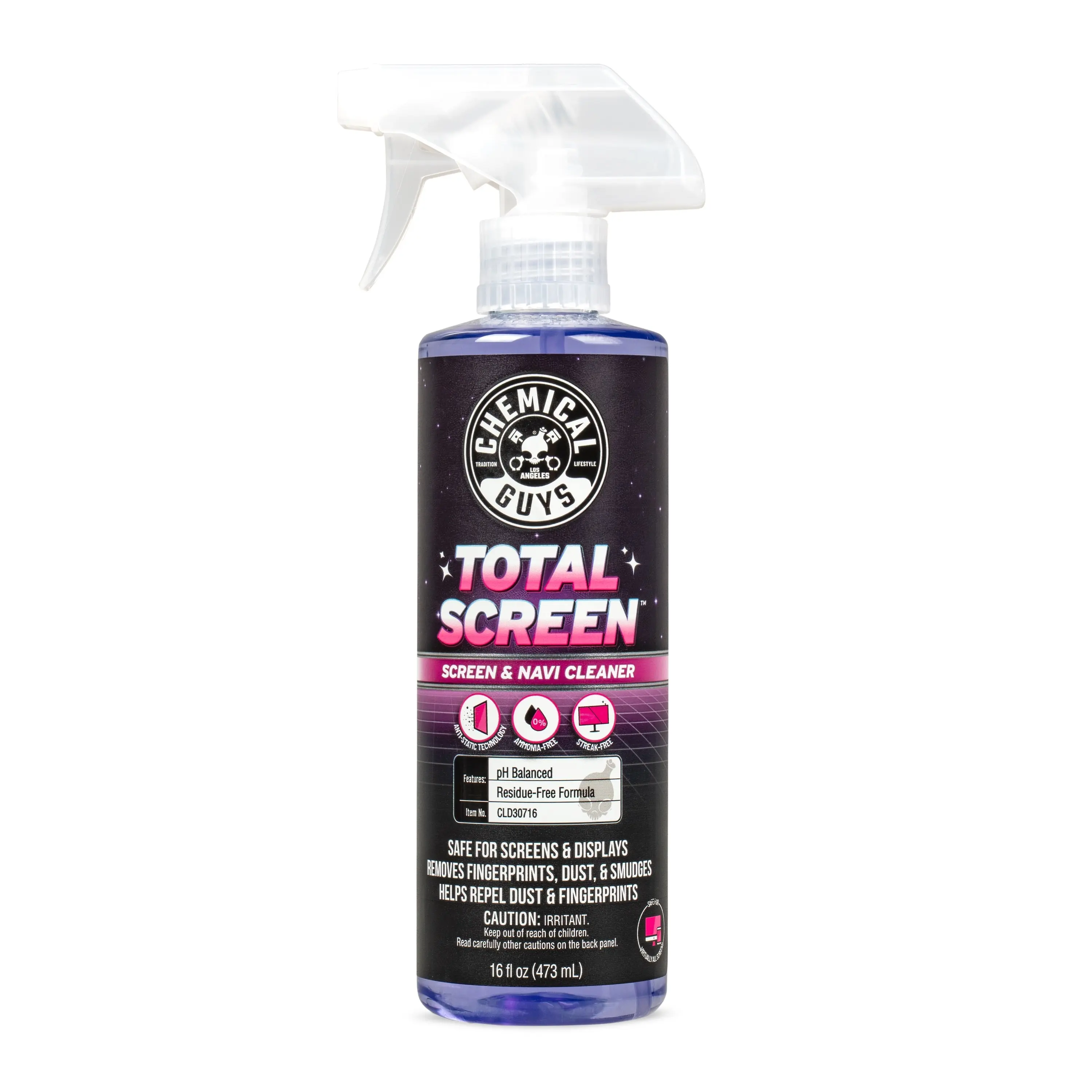 Chemical Guys Car Touchscreen Cleaner - Ammonia-Free, Streak-Free Formula with Clean Finish, Repel Dust & Smudge Removal for Navigation, Phone, Tablet, TV Use