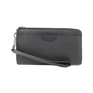 Pre-owned Louis Vuitton Calfskin Small Leather Goods Zippy Dragonne Epi Long Wallet
