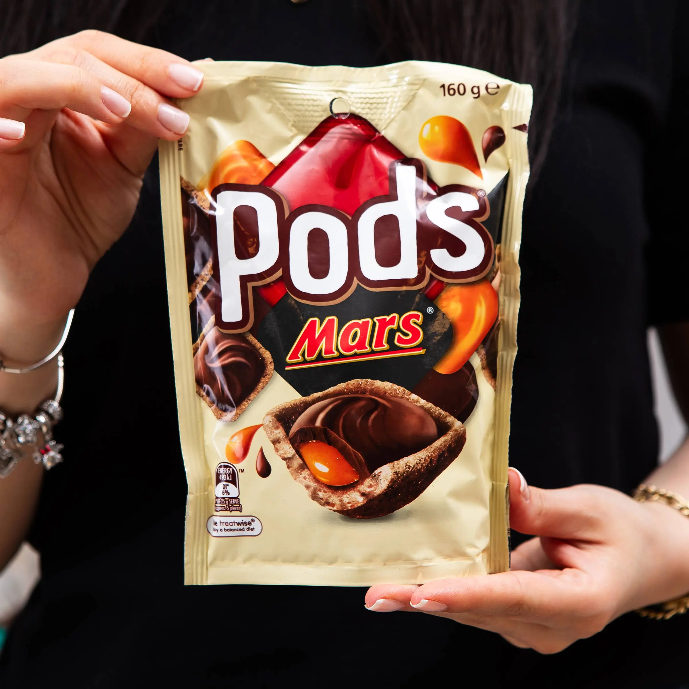 Australian Mars Pods Chocolate Snack & Share, Chocolate Snack Pouch for Sharing