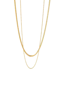 Herringbone Stacking Chain - Elegant Design with Smooth Finish, Ideal for Jewelry and Accessories