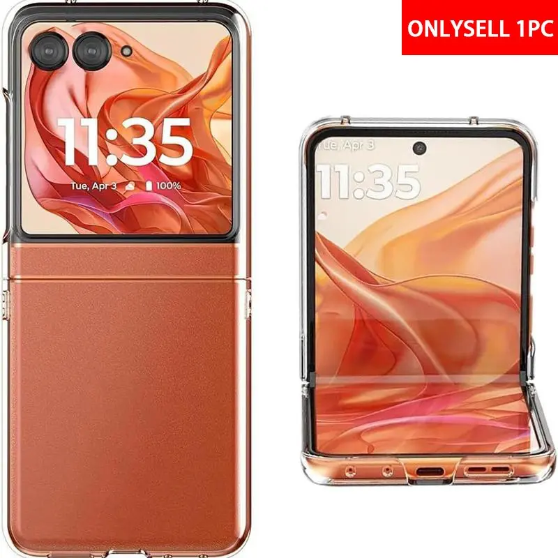 High-Definition Transparent Clear Back Cover Protective Case for Motorola Razr Series Cellphone, Lightweight Design, Multiple Color Options, Comfortable Touch, Smartphone Shell