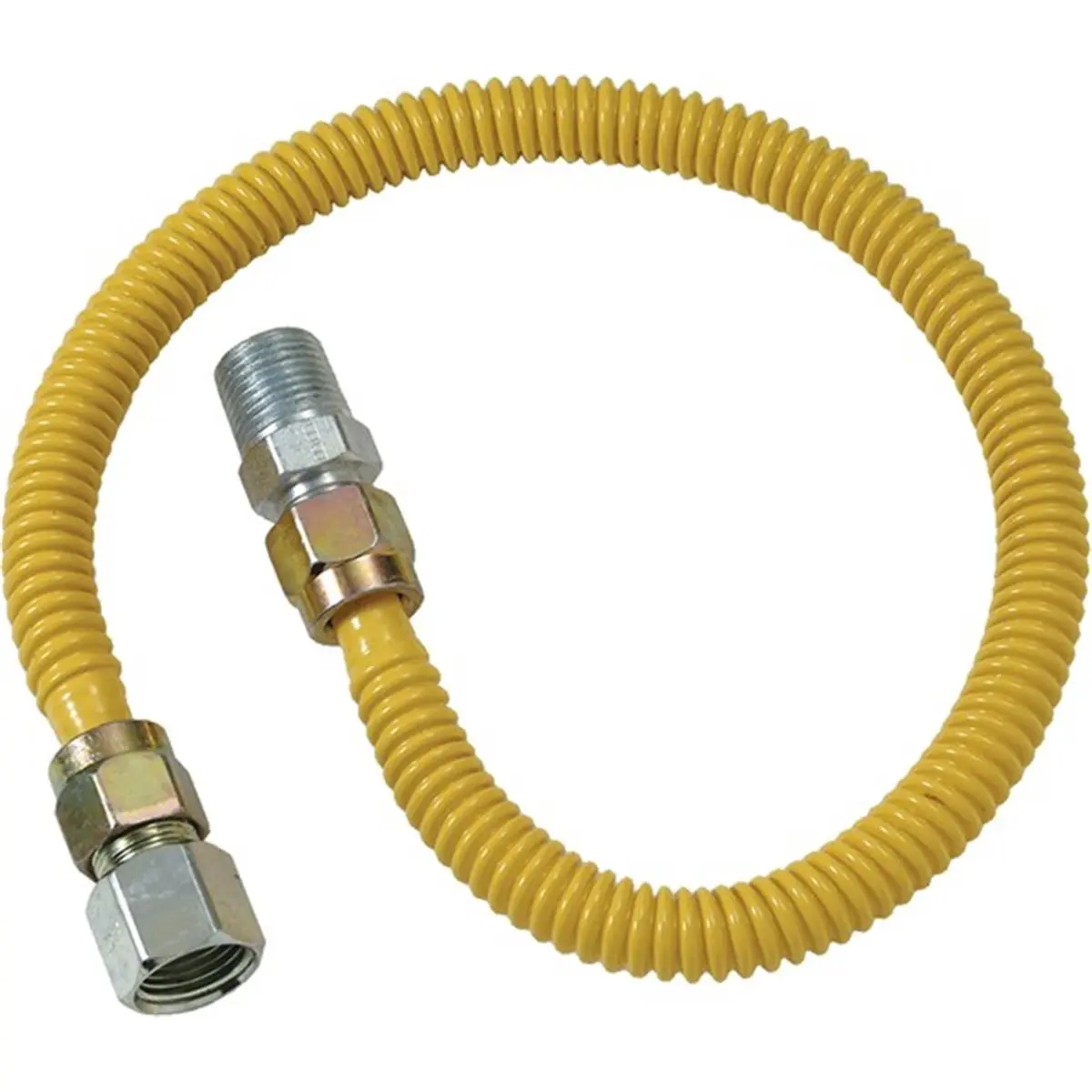 Easyflex USA High-Quality 0.5 In. X 48 In. Gas Connector, 1.04 lbs Plain Household Appliance Part, Dependable for Home Needs
