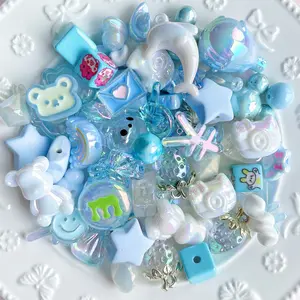 Acrylic Beads Mix 16mm Beading Making Bead Assortments DIY Variety for Crafting Projects Ideal for Beading Enthusiasts and DIY Lovers