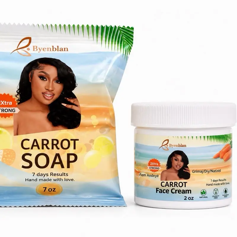 Carrot Face Cream & Carrot Soap Set