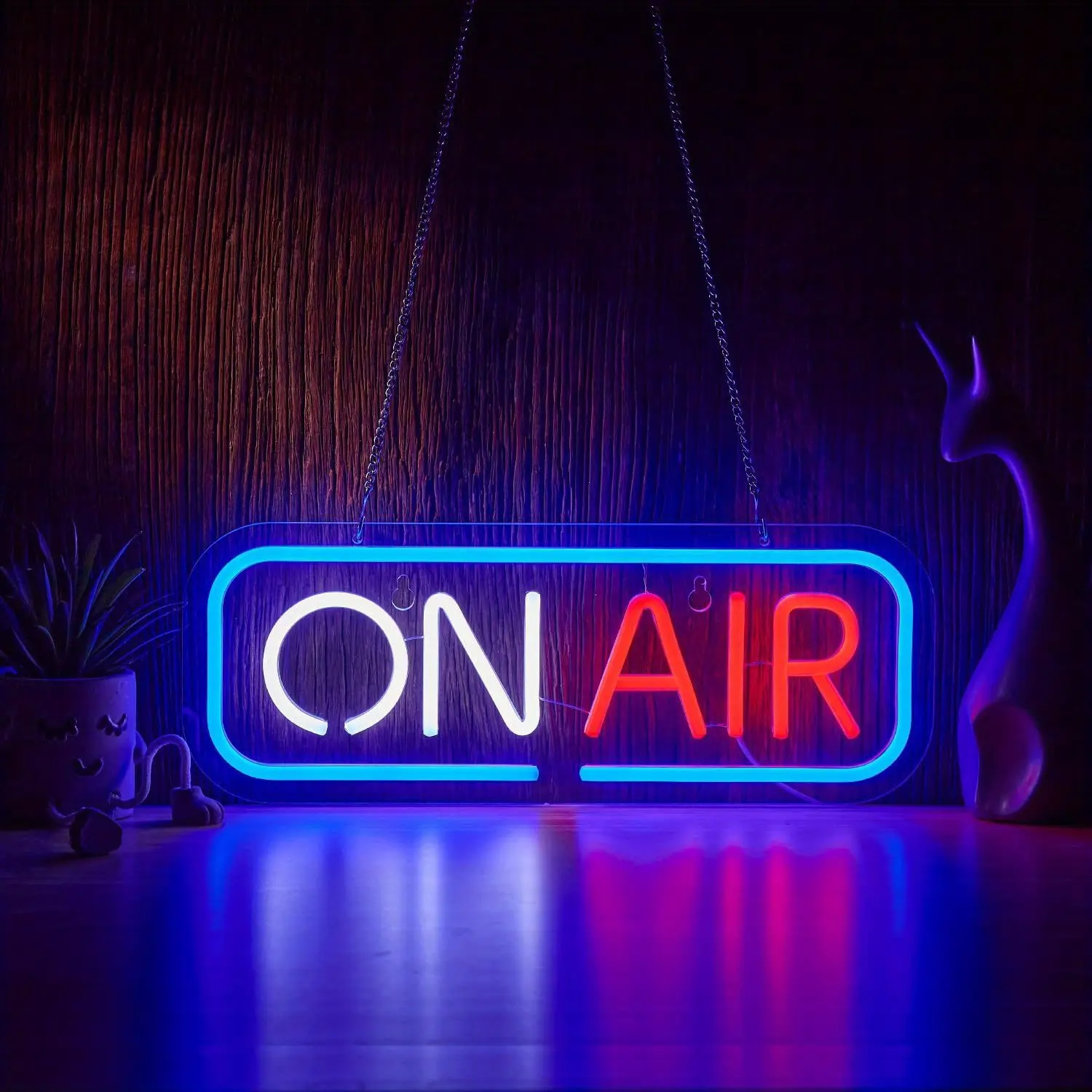 Contemporary ON AIR Shaped Neon LED Sign - USB Power Supply, Switch Control, Multi-Use Decor, Colorful Theme Decorative Lights for Bedroom, Home Festive Events (Light Up Your Space)