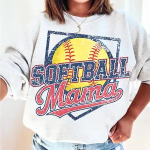 Softball Mama softball mom season Sweatshirt Retro