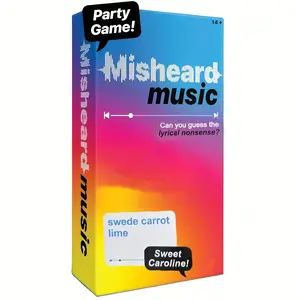 Darn zinc ween. Say what?! Figure out the lyrical nonsense to guess the REAL song title. A party game, Party Card Games, for music lovers who think they know it all. Can you solve them all?