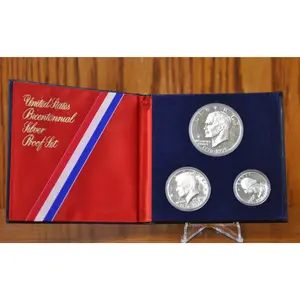 1976 United States Mint Silver Proof Set - 1976 S Proof Set - 1976 S Silver Proof Set - Silver Kennedy Half Silver Quarter Silver Eisenhower