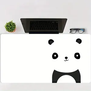 Panda Pattern Mouse Pad, Rectangle Gaming Mouse Pad, Non-Slip Rubber Base Desk Mat for Home Office, Durable and Easy to Clean Desk Accessory