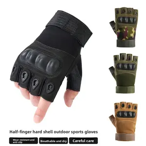 Tactical half-finger gloves for spring and autumn outdoor cycling sports, fitness, and combat