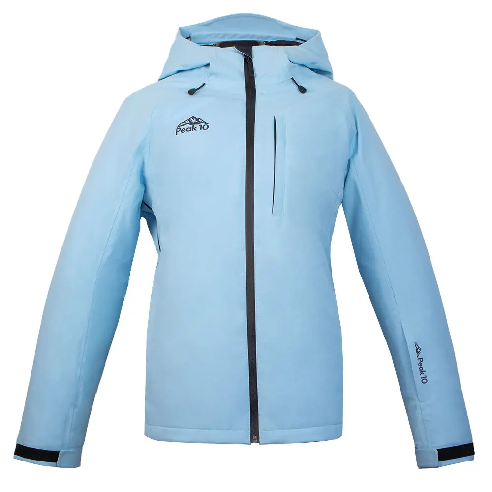 Womens Powder Blue Slopeside Ski Jacket