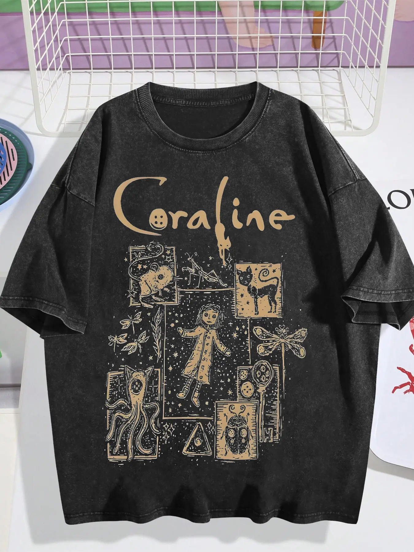 Women's Short Sleeve Vintage Simple Casual Comfortable Vacation Campus Young Fashion Trendy Natural Versatile Texture Fabric Knit Outdoor City Fitted Letter Tee Top Garment