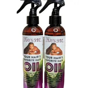 2 PACK OF SPRAY N-SHINE * your hair's favorite hair oil* ( Organic) ( Hair Nutrition) ( Silicone Free) Haircare hair growth