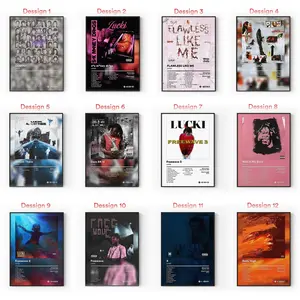 [Sale Up To 40%] [Unframe] LUCKI Album Posters, Underground Trap Rap Wall Art, Cloud Rap Aesthetic Decor, Modern Album Artwork, Music Room Decor, Gift for Fans