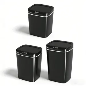 Single Pack Touchless Trash Can with Motion Sensor, Wave & Knee Activation Instant Response, Airtight Odor Sealing Garbage Bin, 3 Capacity Options, 2 AA Battery Powered (Batteries Not Included), for Kitchen Bathroom Bedroom Living Room