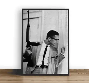 Malcolm X Poster Print on 200 GSM Paper for Home Decoration Gift