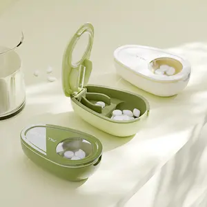 Pill Cutter 1/2 Tablet Divider Quarter Small Medicine Box Portable Shear Medicine Cutting Medicine Portable Pill Box, Tablets with Centering Device Shunt, for Small Medicine Pills and Tiny Pills, Cutting Vitamins