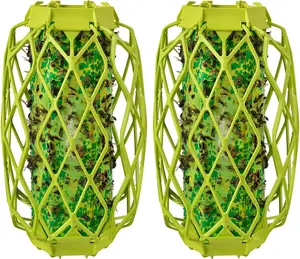 VisiLure TrapStik for Wasps, Mud Daubers, Carpenter Bees – 2 Pack, Non-Chemical, No Magnets, No Battery, Non-Electrical, Made in USA