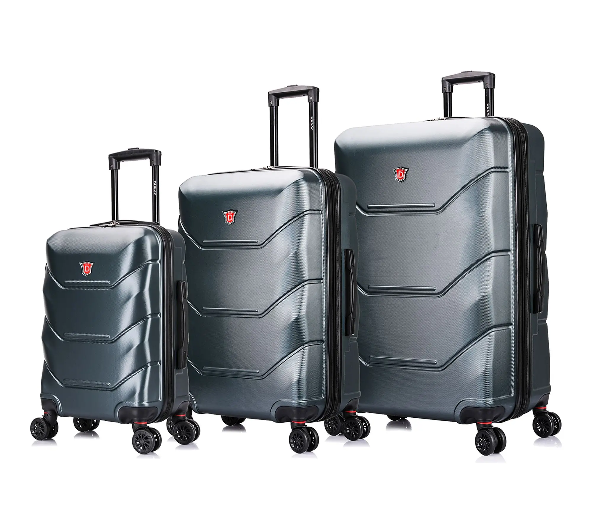DUKAP Zonix Lightweight Hardside 3 Piece Luggage Set