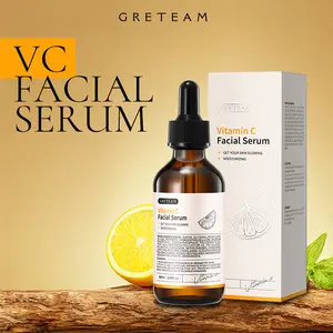 GreTeam Vitamin C Facial Serum Essence 30ml - Gentle Moisturizing Cleanser for Nourished Skin