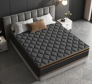 Hybrid Mattress 10/12/14 Inch, Twin to King Size, Memory Foam & Pocket Spring, Medium Firm with Cooling Gel, Lumbar Support, Motion Isolation, CertiPUR-US Certified, Bed in a Box for Home/Hotel, Christmas Gift