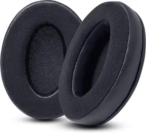 Padz Velour - the Ultimate Upgraded Earpads by Wicked Cushions - Compatible with Audio Technica, Hyperx, Steelseries Arctis & More - Extra Thick - Bigger Opening - Softer Memory Foam | (Black)