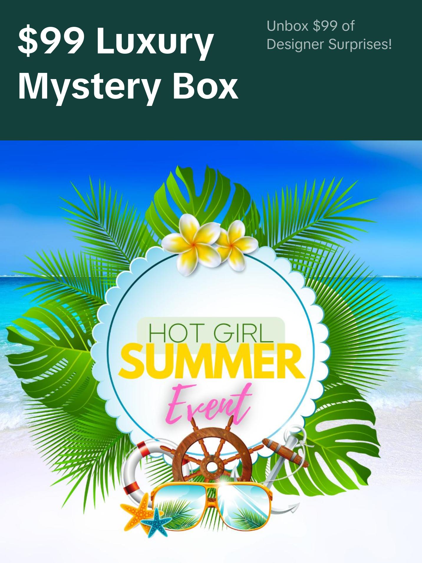 $99 Hot Girl Summer Mystery Box,The Thrill Of Designer Beauty, Luxury Skincare, Fine Jewelry, Home Decor & More Makeup Cosmetic