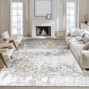 Abstract Pattern Non-slip Floor Mat, 1 Count Modern Soft Floor Carpet, Washable Decorative Area Rug for Home Living Room Bedroom, Home Decor Rugs