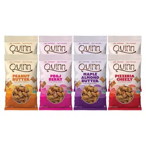 Pretzel Nuggets Variety Filled Pretzel Bites, Made with Real Ingredients, Whole Grain Sorghum, Vegan, Gluten Free, Dairy Free, Non GMO Peanut Butter, PBJ, Maple, Pizzeria (8)