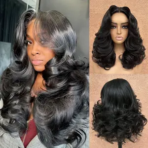 [New In] Asteria Hair 6×6 Lace Ocean Wave Wig Natural Black Human Hair High Density Lace Closure Wig Glueless Ready To Go Wig Quick Install
