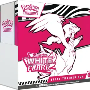 Pokémon White Flare Elite Trainer Box - Scarlet Violet Edition Trading Card Game Collectible Tcg Booster Packs