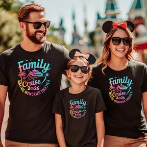 100% Cotton T-shirt Family Cruise 2026 Shirt – Making Memories Together Tee, Custom Cruise Trip Shirts, Matching Family Vacation Shirts, Cruise Group T-Shirts Family T-Shirts Mother's Day T-Shirts