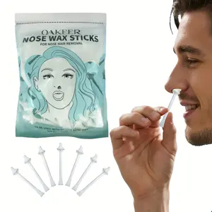 Oakeer Nose Wax Stick Large Bag, Small Area Face Wax Applicator, Ear Hair Removal Wax Rod, Nasal Cleaning Tool, Hair Remover
