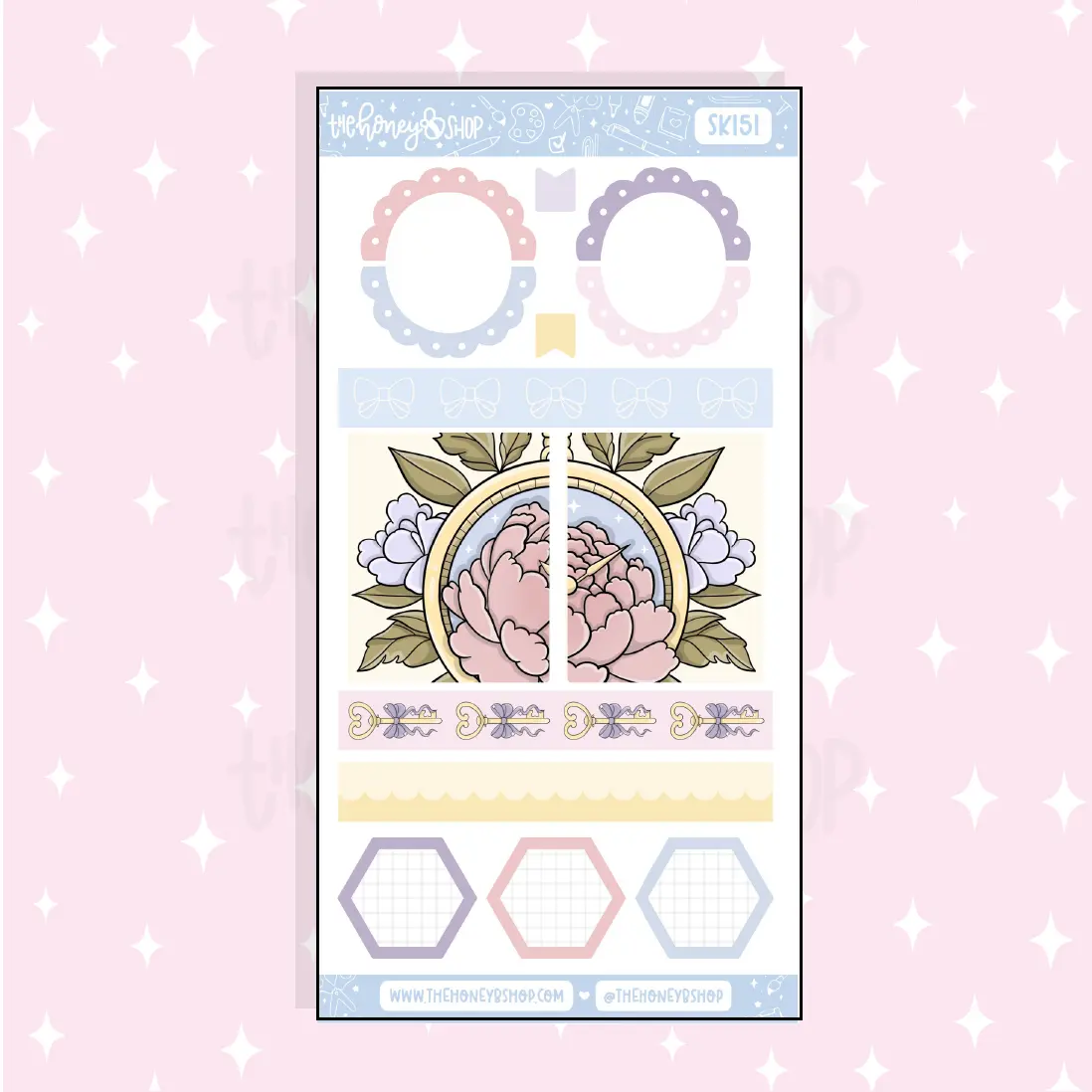 Tea Party Scalloped Boxes + Washi Doodle Sticker | A La Carte