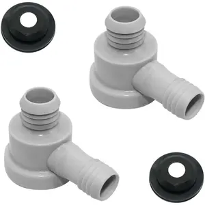 2Sets 179-1266 Power Brake Booster Vacuum Check Valve Kit, Grey, Comes with Grommet
