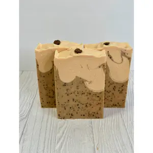 Cream & Coffee Cold Process Goat Milk Tallow Soap