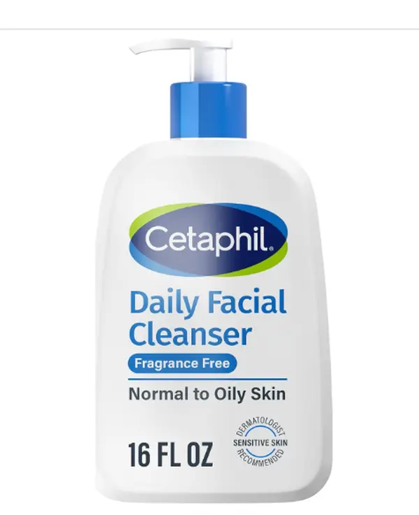 Cetaphil Daily Facial Cleanser, Oily & Combination Skin, 16oz | Fragrance-Free, Soap-Free, Hypoallergenic, Sensitive To Oily Skin, Combination Skin, Dermatologist Recommended
