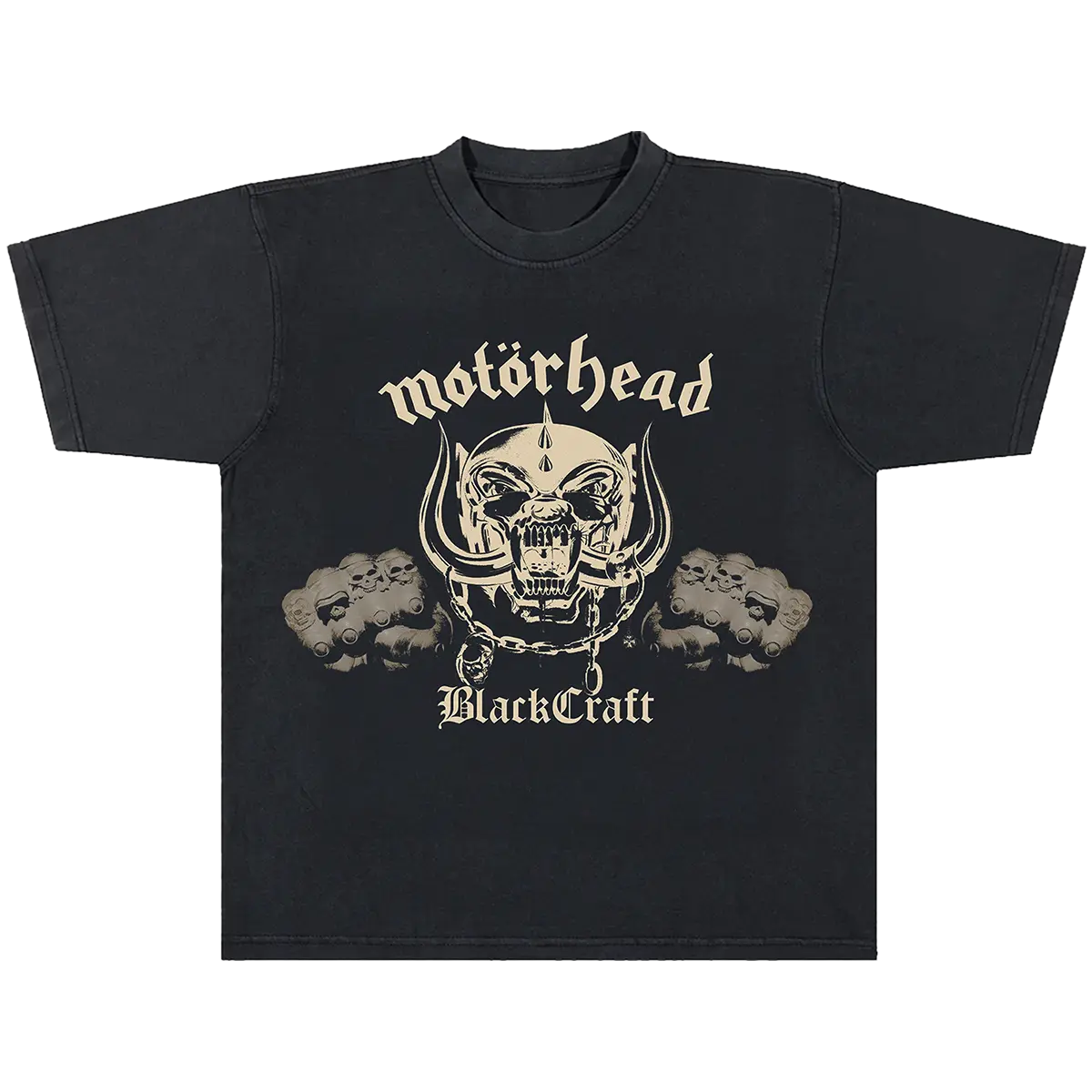 Blackcraft Cult x Motörhead Iron Fist Graphic T-Shirt, Unisex Boxy Fit 100% Cotton Short Sleeve Casual Top, Tshirt, Menswear, Streetwear, Round Neck, Tee, Graphic Tee, Distinctive Print, 2Xl