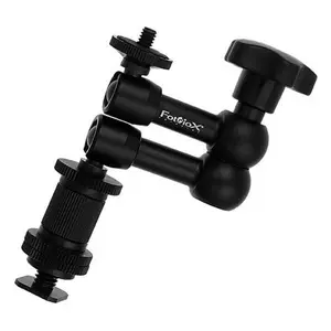 Fotodiox Small Power Arm 1950 - 7.7 Inch Variable Friction Articulated Modular Extension Arm w/ Male Cold Shoe Mount & 1/4" Camera Mount Included - Small