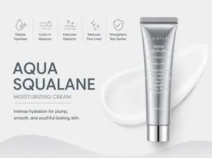 S.NATURE - Aqua Squalane | Pore Refining Moisturizer for Dry & Sensitive Skin – Squalane Hydrating Face Cream, Tightening & Smoothing Pores, Lightweight Korean Skincare (2.02 fl oz)