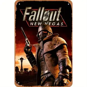Vintage  Paing - Optional 8X12 Cladius Radiation New Vegas Game Artistic Poster Artwork, Durable Rust-Proof, Easy to Handle & Hang - Room Home Bedroom Decoration