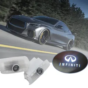 🔥2Pcs LED Door Logo Projection Lights Fits Infiniti Q50/Q60/Q70/QX50/QX80  ✨ High-End Glass Lens (Durability +90%) Cree Chip 12V ABS+Aluminum Alloy 80000+ Hrs Lifespan -40℃~105℃ No Modification Led Lights Car #doorcourtesylight #welcomelight