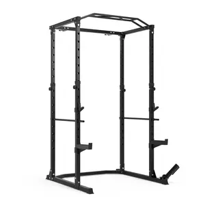 RELIFE REBUILD YOUR LIFE Power Rack Only, Multi-Functional Power Rack with J-Hooks and Landmine Attachment, Squat Rack with Pull-up Bar for Home Gym