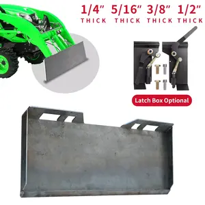 1/4" 5/16" 3/8" 1/2" Skid Steer Loader Mount Plate Bucket Quick Tach Attachment