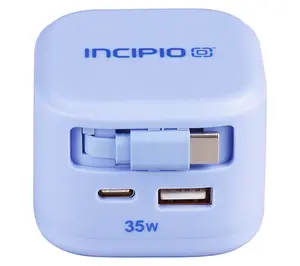 Incipio 2pk 35W Wall Charger W/ Retractable Cable