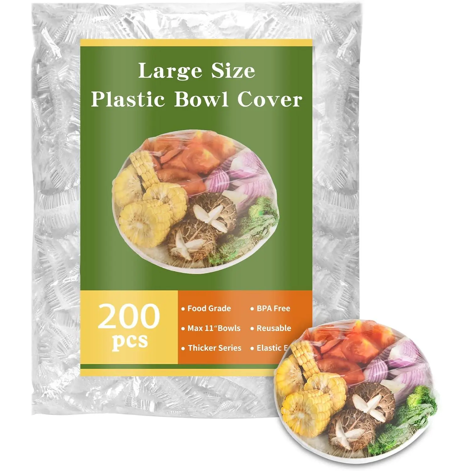 200 Bowl Covers Shower Caps for Sourdough Bread Proofing Large Elastic  Plastic Wrap for  Storage Baking Rising Meal-Prep Fermentation  Keep  Fresh