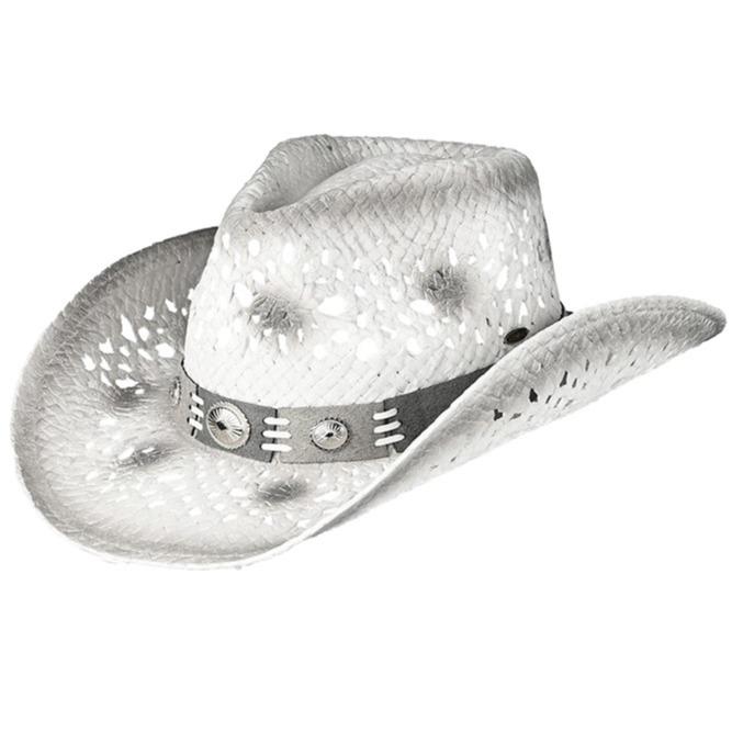 C.C Women's Panama Fedora Summer Paper Wide Brim  Open Weaved 2 Tone Cowboy Hat with Multi Color Vegan Suede Band