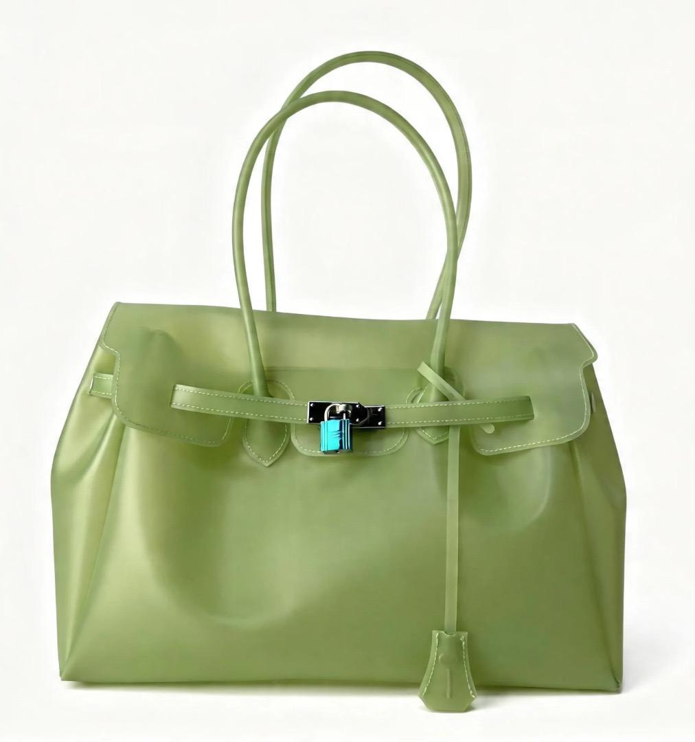 Handbag, TPU transparent jelly bag, shoulder bag, tote bag.
