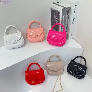 2026 Summer New Jelly Saddle Purse, Candy Color Mini Crossbody Bag with Twisted Handle, Cute Casual Shoulder Bag for Daily & Vacation
