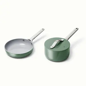 Mini Non-Stick Ceramic Cookware Set - Sage